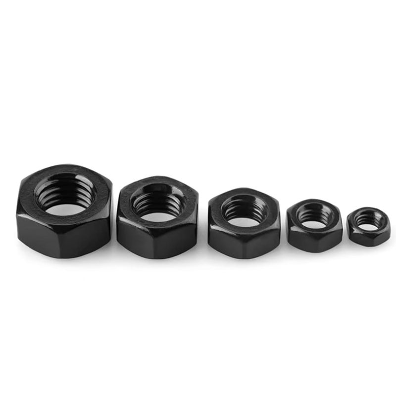 Instockbolts 5/16-18 Black Hex Nuts, Stainless Steel 304 (18-8) Black Coating Hex Nut, 20pcs - Image 2